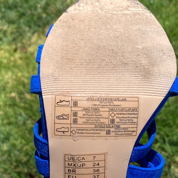 Beautiful Blue F21 Tie-up Heels 💙 - Picture 3 of 4